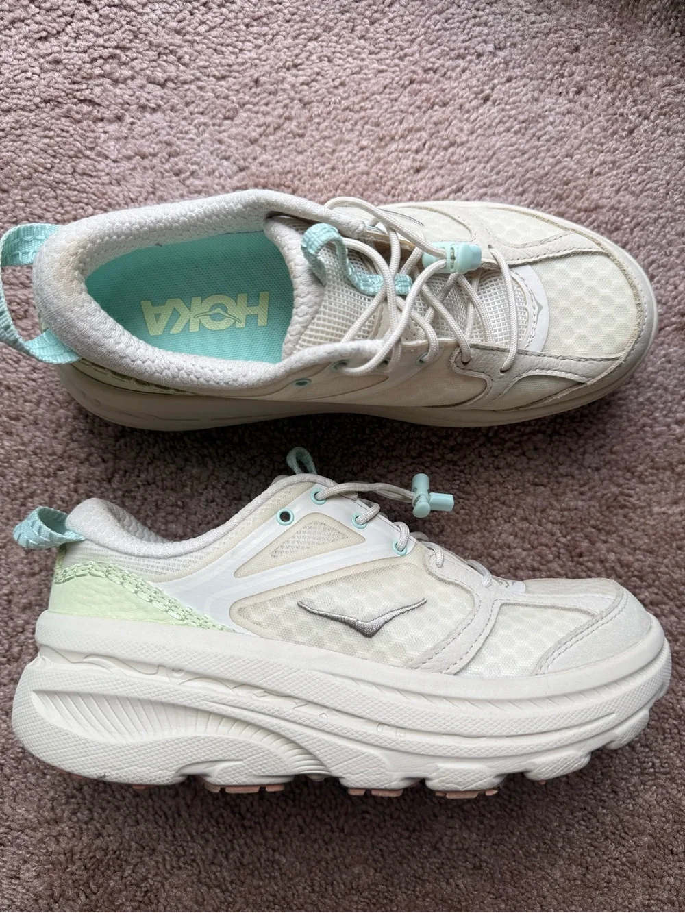 Hoka One One HOKA Bondi B3LS Oat Milk - 1155351-OKT US women size 7